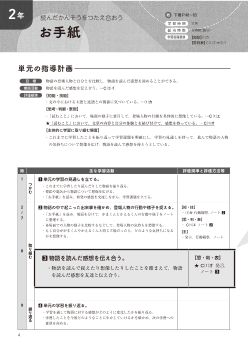 （2年）読んだかんそうをつたえ合おう　お手紙