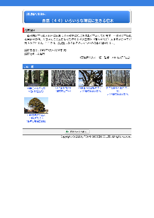 ［茨城県］自然（44）いろいろな環境に生きる樹木