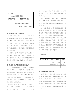 (1年)文法の窓・４ 単語の分類