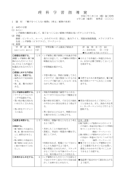 種子をつくらない植物（単元：植物の世界）