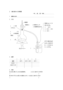 ［板書例］物質の姿と状態変化（物質が状態変化する温度は決まっているか）