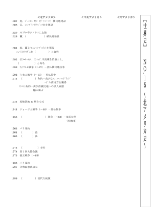 [世界史B]（No.15）北アメリカ史