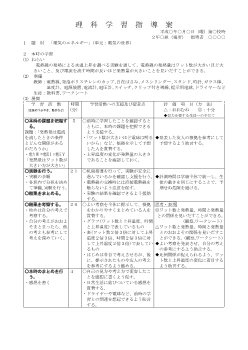 電気のエネルギー（単元：電気の世界）