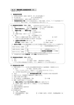 （No.67）戦後復興と高度経済成長(Ⅱ)［サブ・ノート］