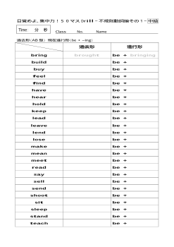 (13)不規則動詞過去・進行形編