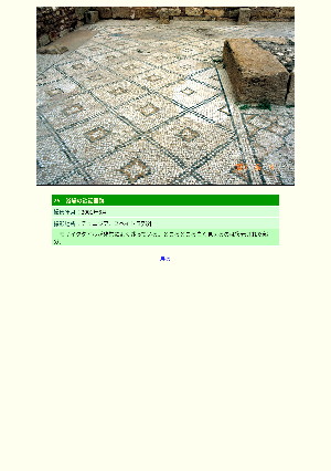 ［チュニジア］浴場の談話室跡