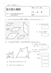 （うでだめシート6年）13　拡大図と縮図