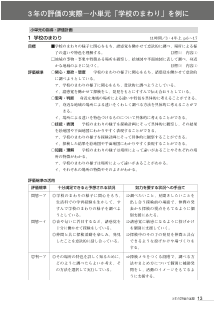 ３年の評価の実際－小単元「学校のまわり」を例に－具体的な評価場面