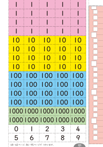 新編 新しい算数　教科書巻末「綴じ込み教具」の画像データ