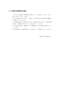 裁判外の紛争解決の仕組み(2004年［政経］センター試験本試験より）