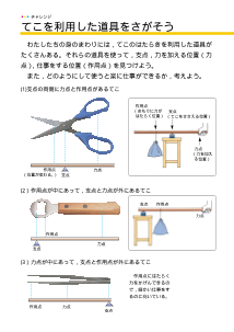 [発展]５年：てこを利用した道具をさがそう