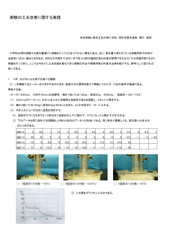 実験の工夫改善に関する実践