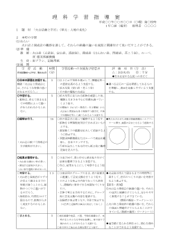 火山活動と岩石（単元：大地の変化）