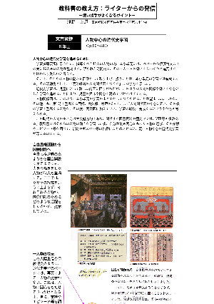 教科書の教え方：ライターからの発信「人物中心の近代史学習」