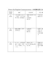 （329）Power On I（平成29年度改訂）各単元別CAN-DOリスト