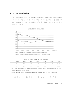 日本型福祉社会(2011年［政経］センター試験本試験より）