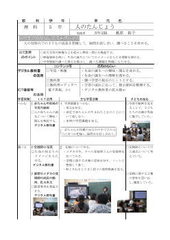 小学校理科５年「人のたんじょう」実践事例