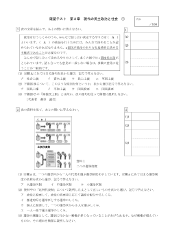 （確認テスト）現代の民主政治と社会（1）