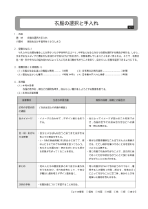 衣服の選択と手入れ／個性を生かす着用をくふうしよう