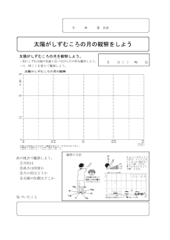 13　太陽がしずむころの月の観察をしよう（6年「月と太陽」）