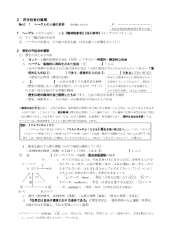 ［2015倫理ITサブノート］ヘーゲルの人倫の思想