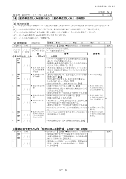 ［単元指導計画］（6年）１４　量の単位のしくみを調べよう 　［量の単位のしくみ］　（６時間）