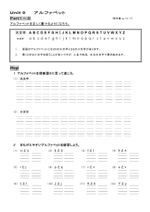 （基本文100選）Unit 0　アルファベット　［Part 1～3］