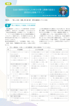 （授業実践）⽣徒の疑問を⽣かした単元を貫く課題の設定と探究的な授業デザイン・「新しい社会 地理」第２章３節 世界の諸地域（アフリカ州）