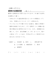 （生物小テスト）動物の品種改良