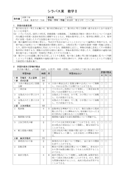 （717）新数学Ⅱ（令和5年度新刊） シラバス案