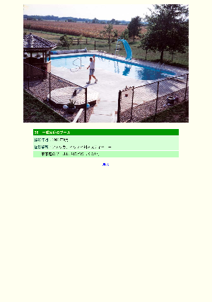 [アメリカ]一般家庭のプール
