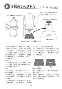 さ鉄あつめボトル－３年：じしゃくにつけよう－