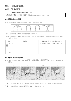 （学力向上問題集）　「日本の天気」