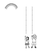 （平成27年度用小学校道徳1年 ワークシート）11 にじが　でた