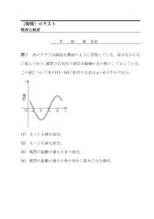 ［物理］小テスト　横波と縦波