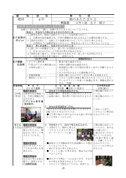 小学校理科4年「物のあたたまり方」実践事例