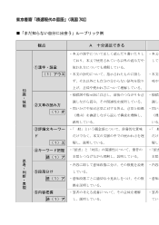 （702）精選現代の国語（令和4年度新刊） ルーブリック