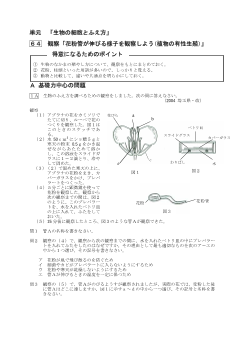 （学力向上問題集）　観察「花粉管が伸びる様子を観察しよう(植物の有性生殖)」