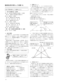 ・線対称な形の特ちょうを調べる－６年「形の特ちょうを調べよう」－