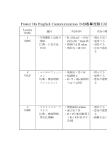 （327）Power On II（平成30年度改訂）（2）各単元別CAN-DOリスト