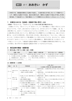 （主体的・対話的で深い学び）事例1　小１　おおきい　かず