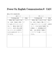 （327）Power On II（平成30年度改訂）（4）文部科学省フォーマットCAN-DOリスト