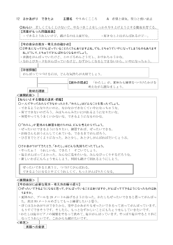 （指導案）2年12 さかあがり　できたよ