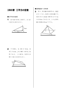 今年出た計算問題─３年６章 三平方の定理（2008年）