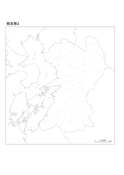 ［白地図］（248）熊本県２(市町村界)