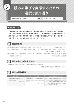 ６読みの学びを実感するための選択と振り返り（５年　読むこと　自分だけの名シーンを伝えよう「大造じいさんとがん」）