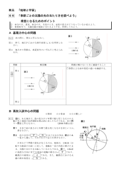 （学力向上問題集）　「季節ごとの太陽の光の当たり方を調べよう」