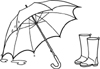 雨具（傘と長靴）